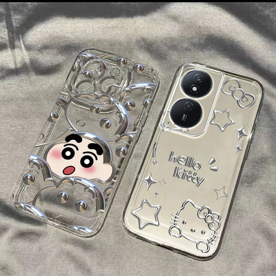 适用荣耀畅玩50plus手机壳新款华为荣耀畅玩50m/40s可爱小新30puls全包防摔畅玩20pro硅胶套8c畅享男9a女6x7x