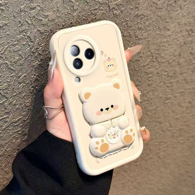 适用小米Civi3手机壳XiaomiCivi3保护套cviv新款cicv可爱vici软硅胶civil全包防摔cv3曲面屏civ男女镜子支架