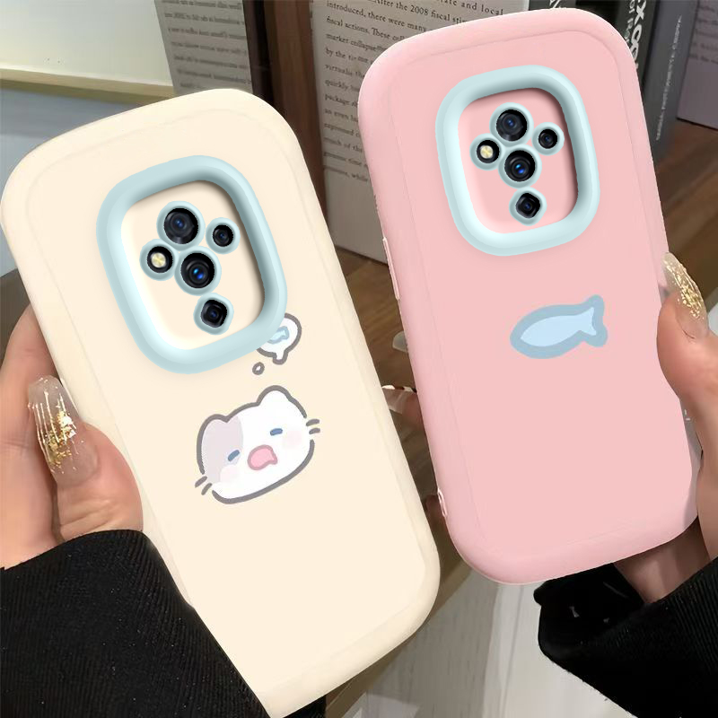 适用vivoS5手机壳vivo S5保护套viv0新款可爱vivis液态硅胶vovos全包防摔vovis步步高维沃viovs男女小猫小鱼