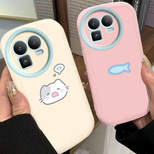 适用Realme真我GT8手机壳RealmeGT8新款 保护套RMX6699液态硅胶OPPOGT镜头全包防摔OPPO男女软壳外壳小猫小鱼