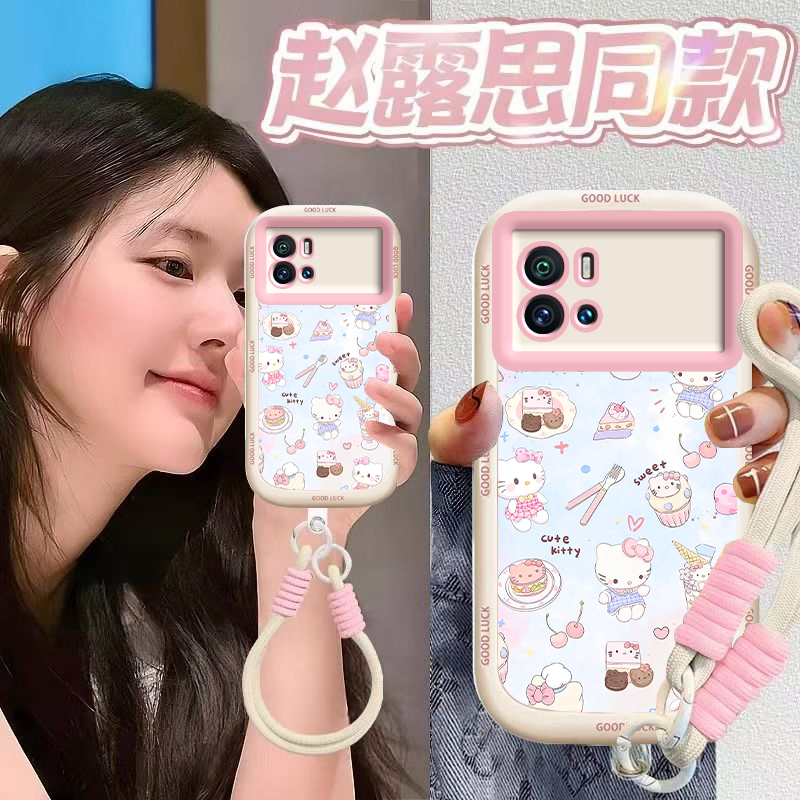 适用iQOO9手机壳vivoiQOO9Pro保护套vivo爱酷iQ009可爱i酷iPOO液态硅胶iOOQ全包iQQO防摔iQ9iCOO男女甜点kt猫