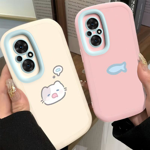 适用荣耀50SE手机壳HONOR5OSE保护套ES华为新款H0N0R50S50E硅胶全包防摔专用可爱网红高级感荣誉男女小猫小鱼