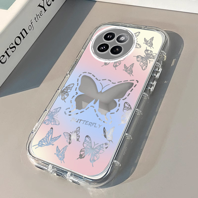 适用于小米civi4pro手机壳小米civi3镜面civi2全包防摔保护套小米civi渐变蝴蝶仙女款civi1s外壳新款创意镂空
