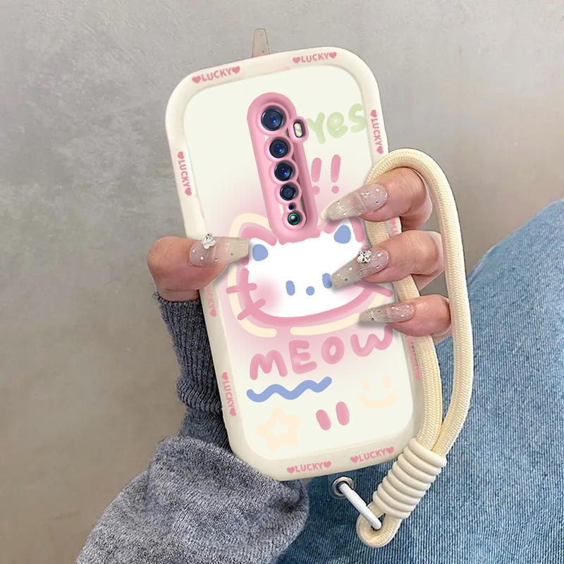 适用OPPOReno2手机壳OPPO新款Reno套OPP0PP0Ren02硅胶OPPOReon全包OPPORen防摔OPPORone男女OPPReno害羞kt猫