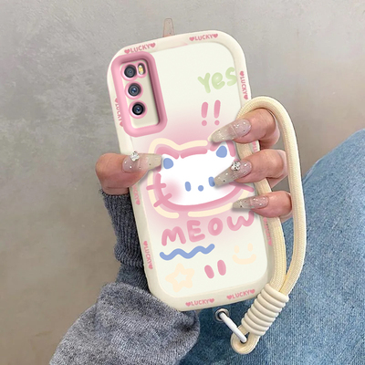 适用华为畅享Z手机壳DVC一ANOO保护Davinci套AN00畅想Z5G新款DVCAN硅胶可爱全包防摔荣耀畅亨DAV男女害羞kt猫