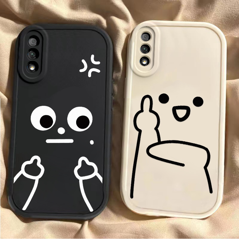 适用荣耀9X手机壳HONOR9X保护套畅玩9A华为新款个性荣耀9Xpro软硅胶全包防摔九叉专用升降摄像头X9女鄙视中指