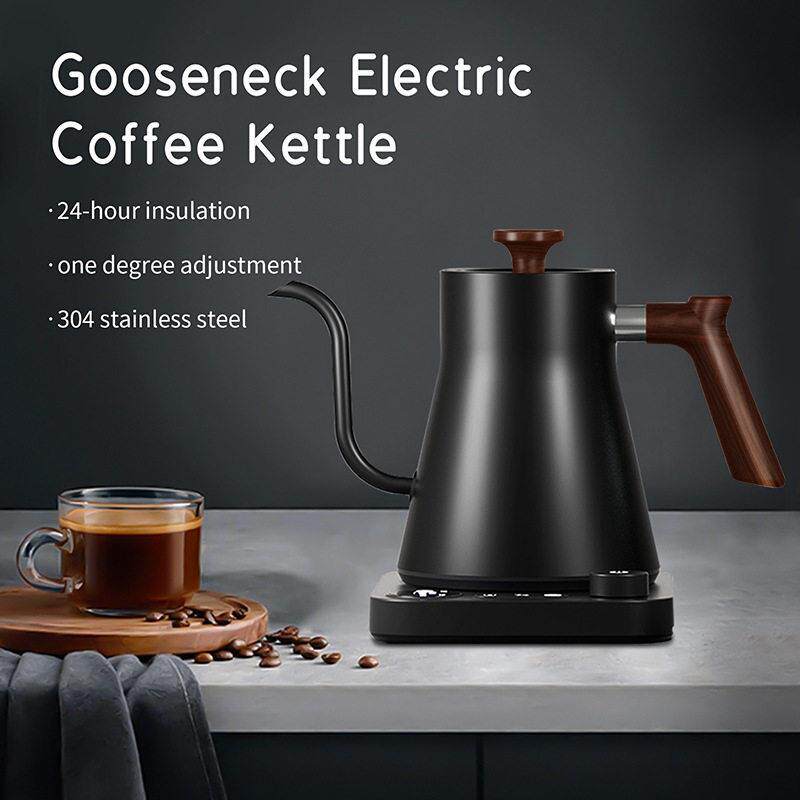 Gooseneck Kettle跨境智能恒温调温电热水壶手冲壶咖啡壶鹅颈壶
