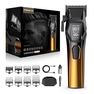Professional Cordless Salon Hair Clipper, LED Fast Charging