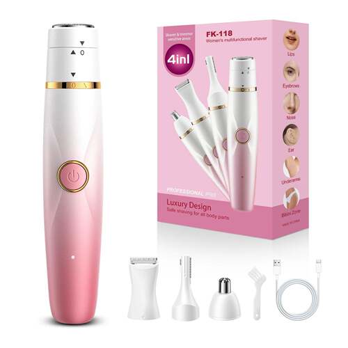定制四合一女士电动剃毛器全身水洗私处腋毛腿毛鼻毛修剪刀