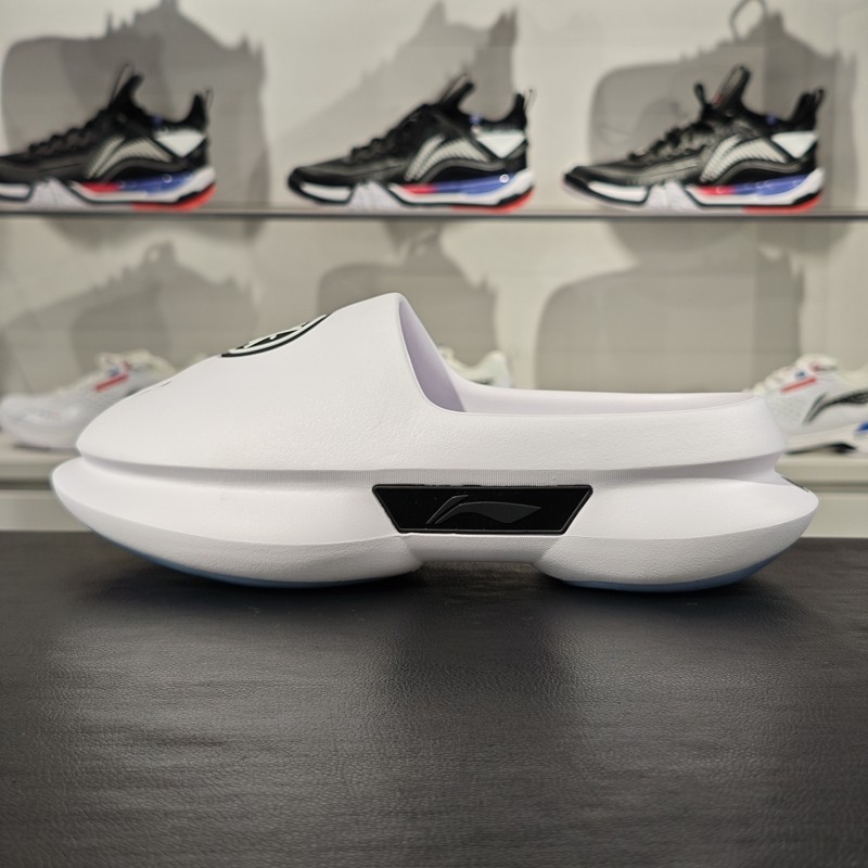 正品李宁拖鞋男夏季新品反光轻量高回弹学生篮球场下拖鞋ABTU003