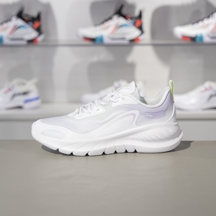 女子网面透气减震休闲慢跑鞋 正品 秋季 女鞋 ARSU106 李宁跑步鞋