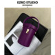 精致可爱 EZRO 质感锁扣水桶包圆筒包真皮俏皮斜挎洋气女包