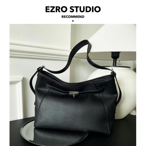 真皮简约百搭单肩斜挎托特包EZRO