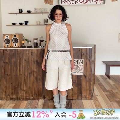 甜美蕾丝拼接直筒裤女