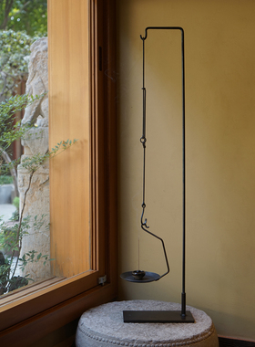 TOUGE触造 铁艺可伸缩悬挂烛台 手工锻造茶空间禅意装饰