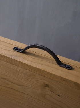 触造  铁艺拉手 手工锻造抽屉门把手家居配件简约中式复古手工艺