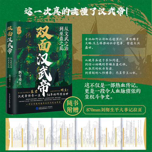 全新正版双面汉武帝：从文武之治到巫蛊之乱  《汉朝那些事儿》作者飘雪楼主著幽默再现汉武帝刘彻的一生DF033