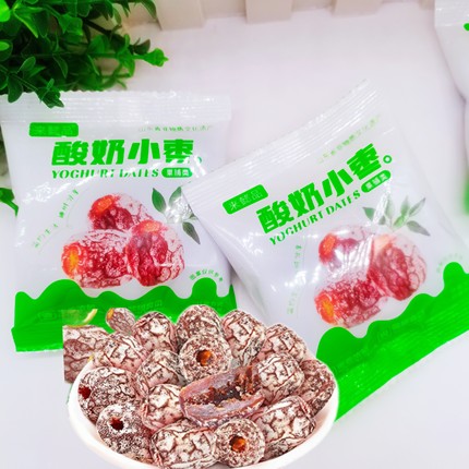来懿品酸奶小枣即食无核红枣果脯蜜饯酸甜休闲小零食果干零食枣