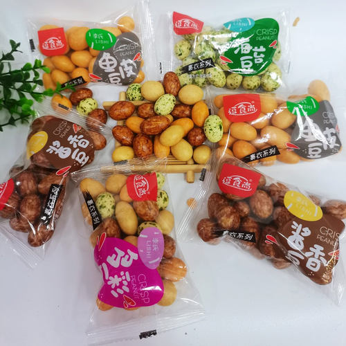 逗食尚多彩豆李氏独立小包装即食裹衣系列食品小吃混合装休闲