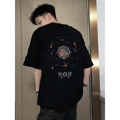 美式痞帅复古vibe短袖T恤男夏季