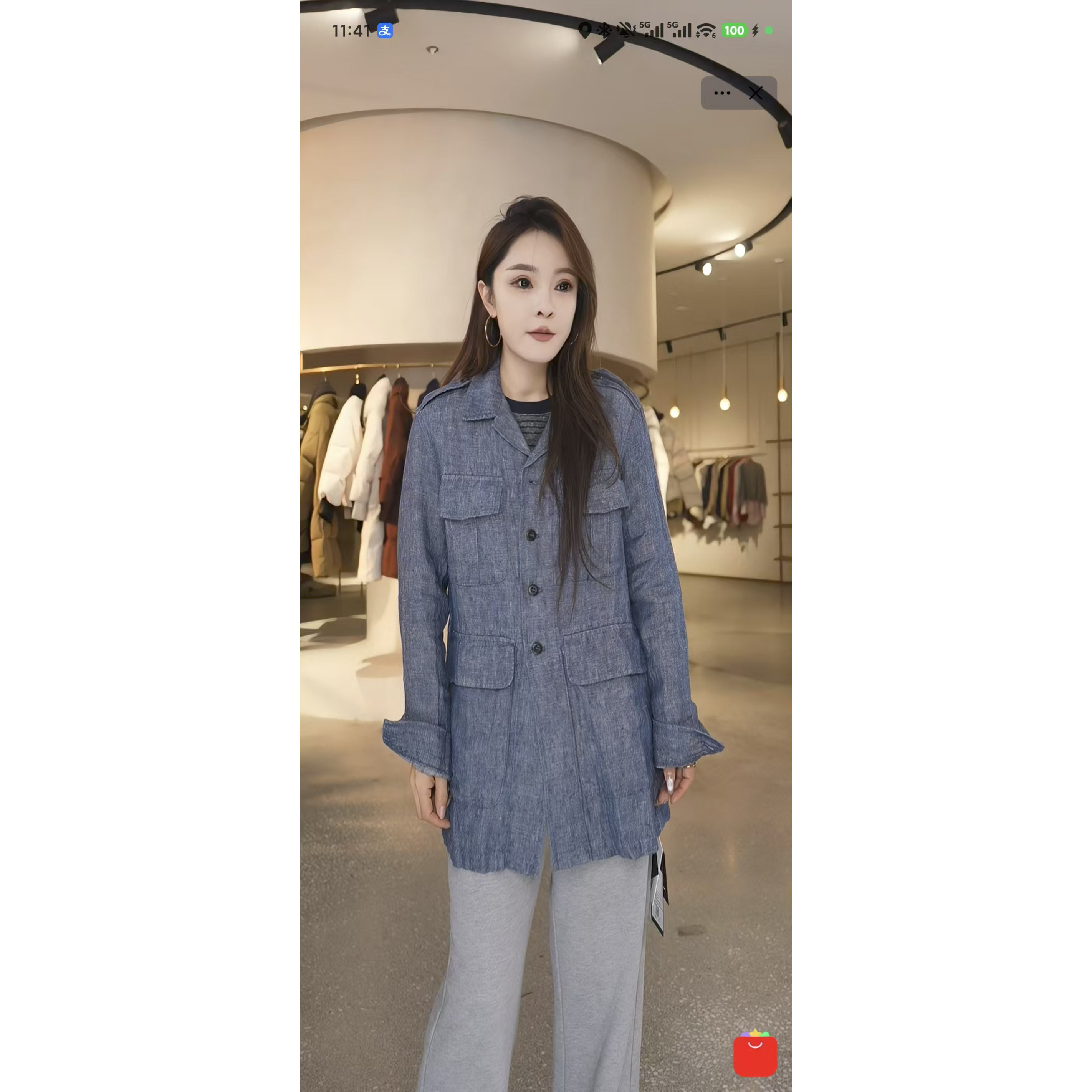 【芳芳力荐】CC-512073 新款多口袋设计感休闲外套女简约宽松上衣,女装/女士精品,短外套,淘宝优惠券,粉丝福利购,淘宝优惠卷