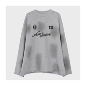 芳芳力荐 601014设计感长袖 T恤女装 百搭印花宽松上衣