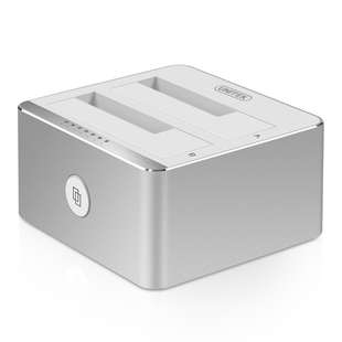 优越者 硬盘盒 2.5/3.5英寸双盘位硬盘座USB3.0脱机拷贝底座SATA/SSD固态硬盘盒串口外置盒子转换器Y-3026