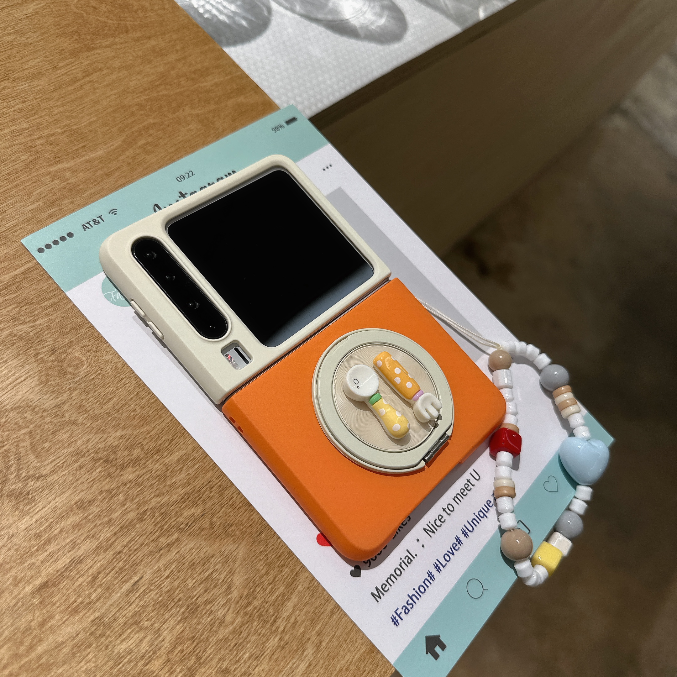 撞色旋转支架适用华为手机壳