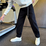 男士冬季加绒休闲裤条纹直筒裤C207-70018-P68控98，男装卫衣，电商C207