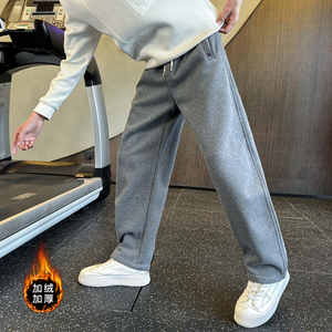 男士冬季新款加绒卫裤休闲直筒裤 C207-1169-P68控98，男装休闲裤，电商C207