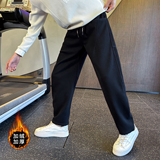 冬季加绒休闲裤男士针织卫裤直筒裤C207-5081-P75控105，男装休闲裤，电商C207