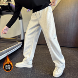 冬季加绒卫裤男士针织休闲直筒裤C207-708-P59控89加绒P68，男装休闲裤，电商C207