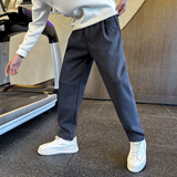 冬季新款加绒休闲裤男士修身束脚裤C207-1159-P85控115，男装卫衣，电商C207