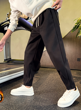 2025男士休闲裤冬季加绒修身束脚裤 C207-086-P68控98