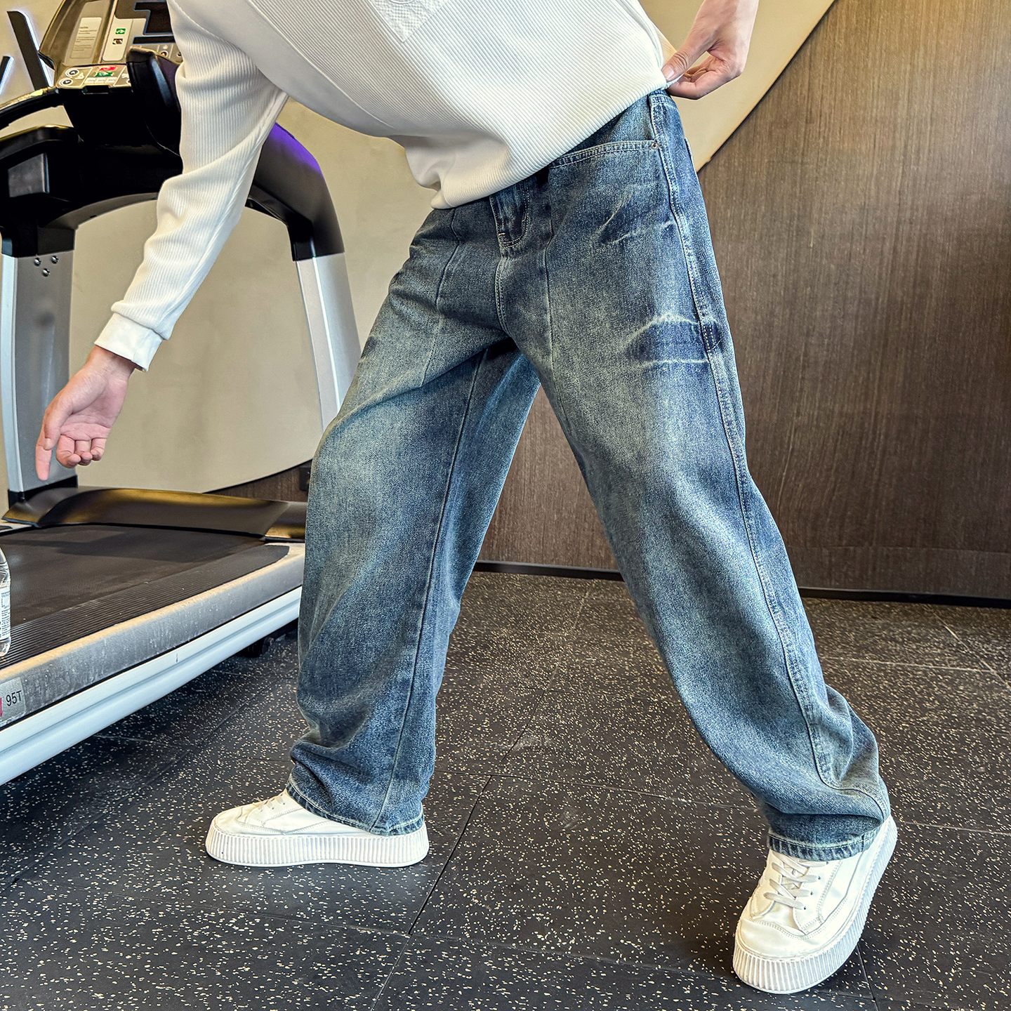 秋冬男士新款牛仔裤水洗休闲直筒裤C207-7790-P85控115，男装牛仔裤，电商C207