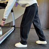 冬季新款男士卫裤针织休闲弯刀直筒裤C207-1118-P65控95，男装休闲裤，电商C207