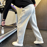 男士加绒卫裤冬季休闲直筒裤C207-70013-P68控98加绒P75，男装休闲裤，电商C207