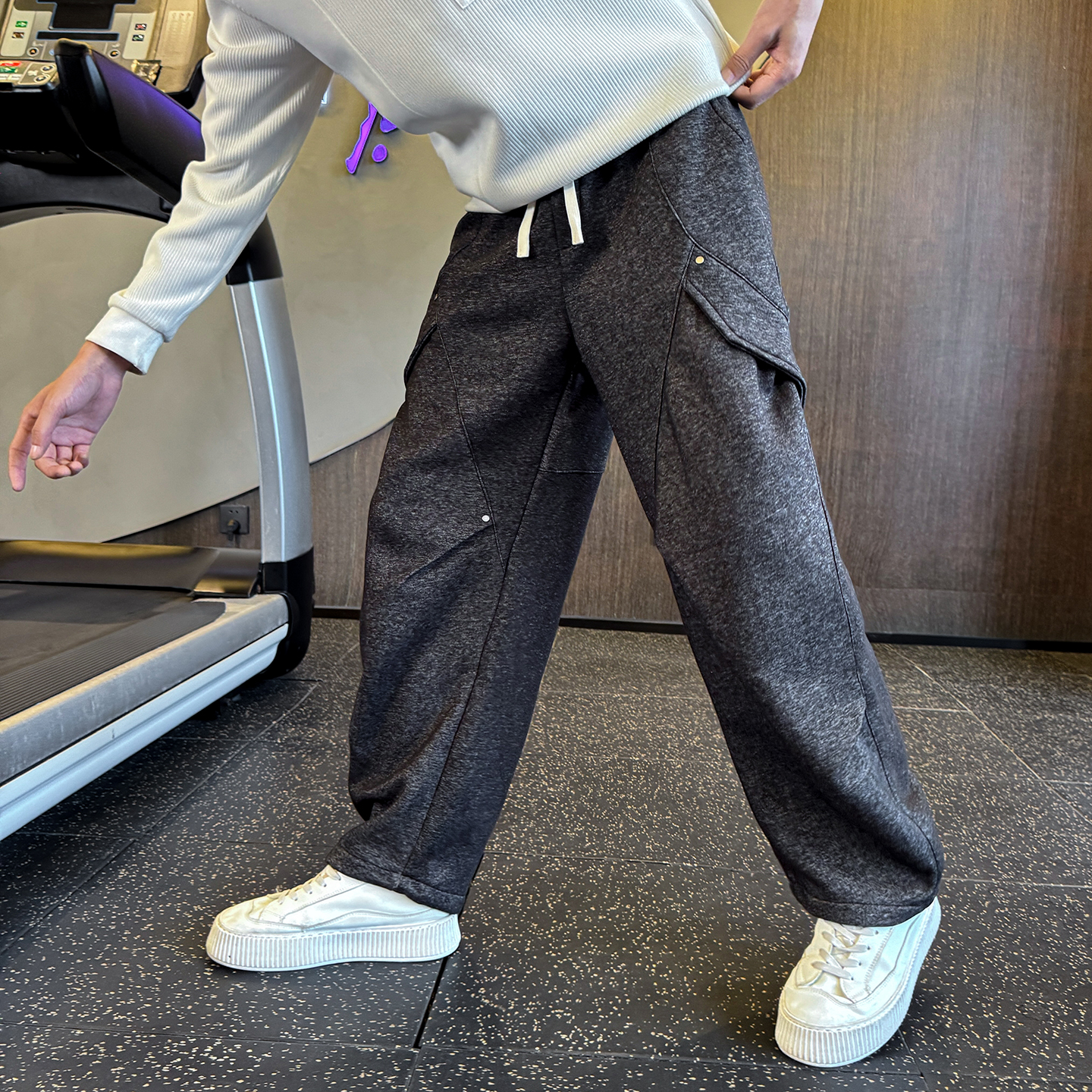 冬季新款男士工装卫裤针织休闲直筒裤C207-1162-P68控98，男装休闲裤，电商C207