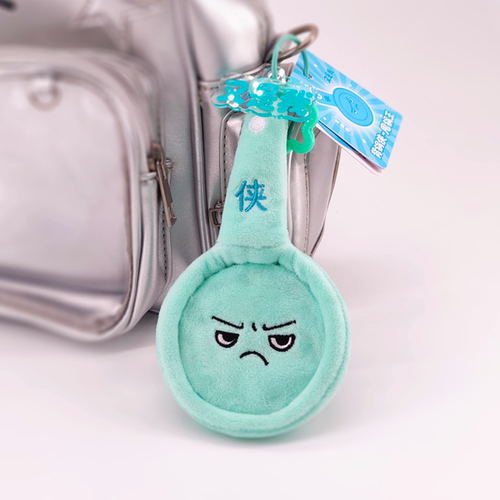 毛绒平底锅钥匙扣创意包包挂件