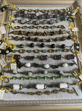 青岛外贸饰品天然石复古做旧手链 5.37