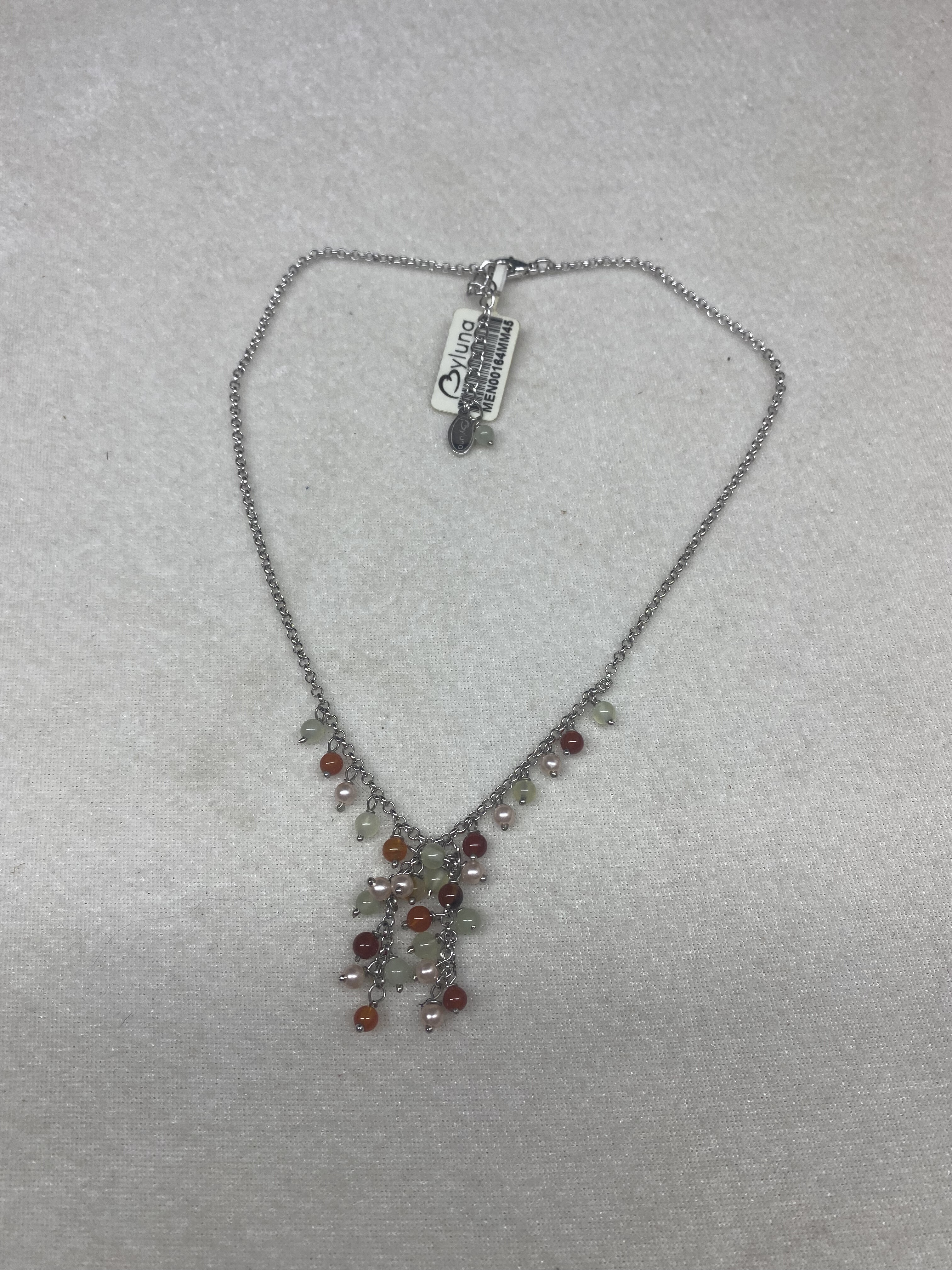 青岛美饰绿凌石玛瑙珠项链不退不换 5.62