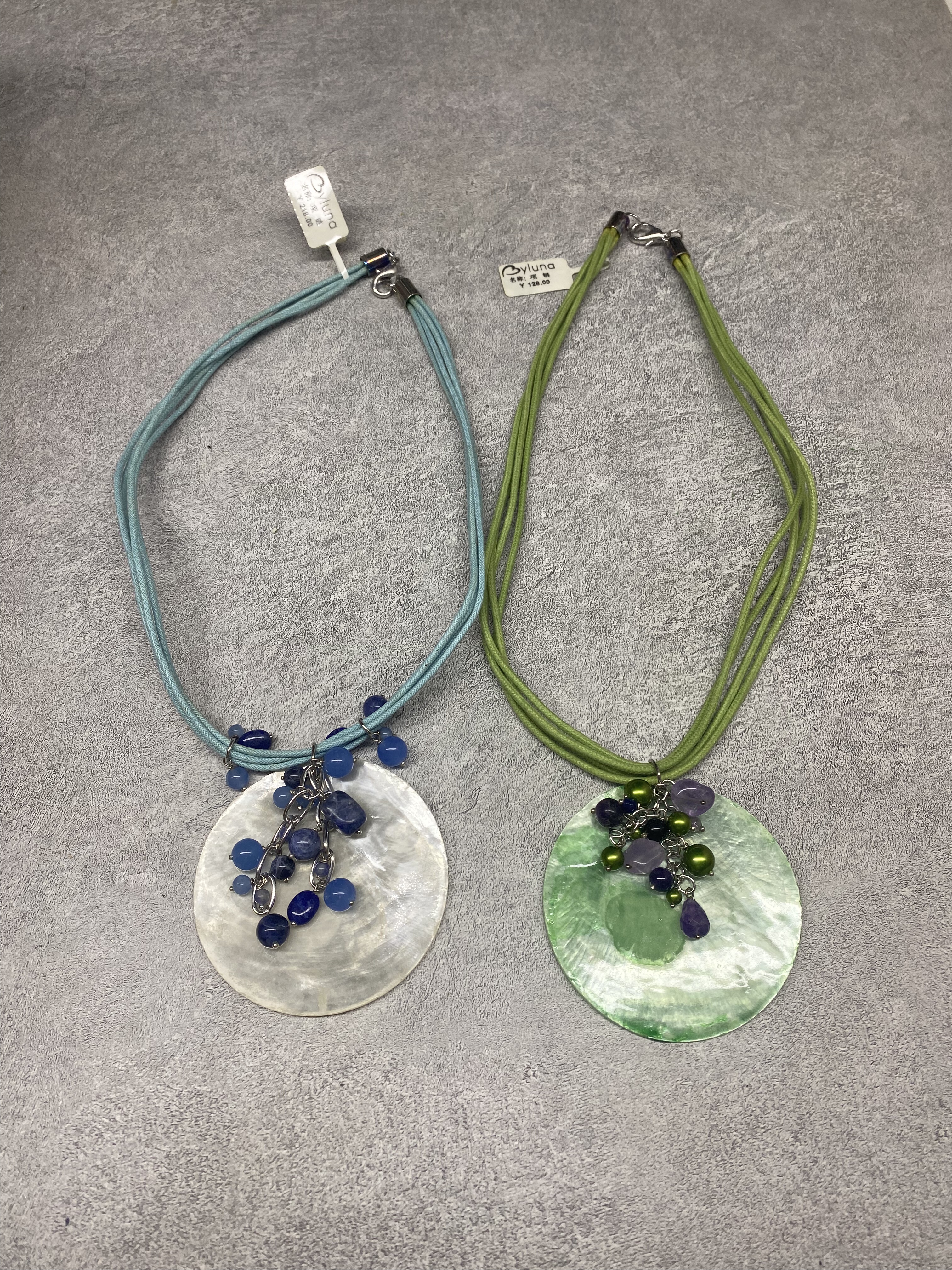 青岛饰品天然贝壳吊坠项链不退不换 5.76