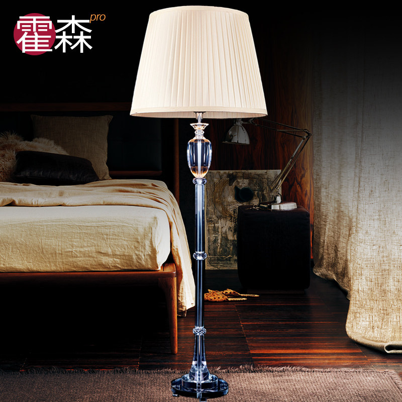 霍森 欧式简约水晶落地灯创意现代客厅卧室床头现代简约遥控调光|ruв категории награду материалов, огни освещения, торшер - от Buy2taobao.com для оказания профессиональной услуги покупки агента Taobao