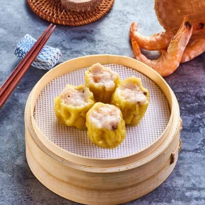 万正港式广东烧麦卖皇虾仁烧麦速冻早餐半成品