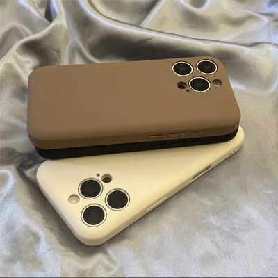 高级感适用苹果15手机壳新款iPhone16promax磨砂13/14p肤感肥皂tpu纯色12promax简约11全包15pro防摔保护软套