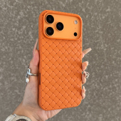 轻薄编织散热适用于iPhone17promax手机壳苹果17Air硅胶防摔16plus透气简约个性 小众14防指纹12pro男女 15新款