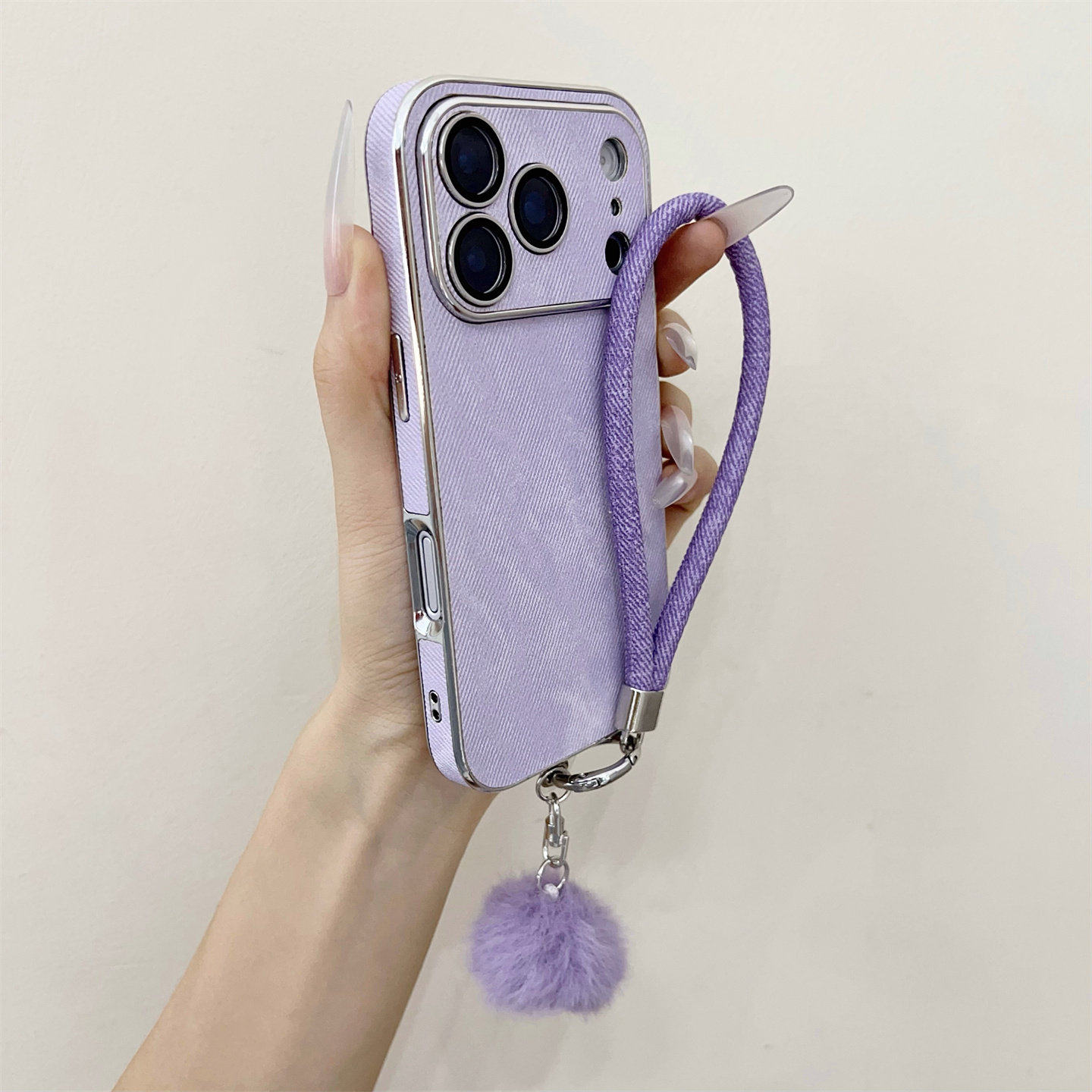 秋冬侧边牛仔纹碳纤维适用苹果17promax手机壳iPhone16pro镜头保护膜15PM手腕带14pro商务男女款13全包软壳