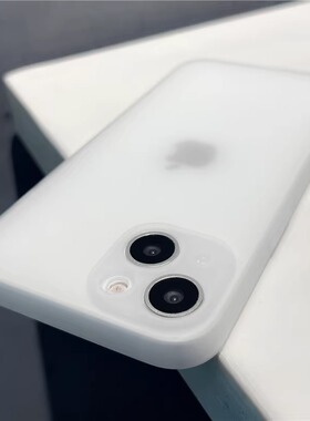 超薄磨砂软壳适用苹果15/14/12/13手机壳简约防指纹pro硅胶防摔女款iPhone11直边男镜头全包xsmax液态保护套