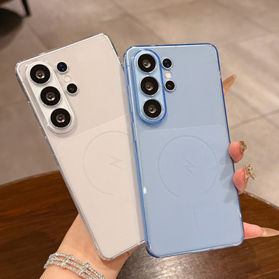 透明软壳磨砂适用三星S26ultra手机壳GalaxyS25FE新款秒变大视窗s24U硅胶防摔26+精孔全包保护套25plus高级感