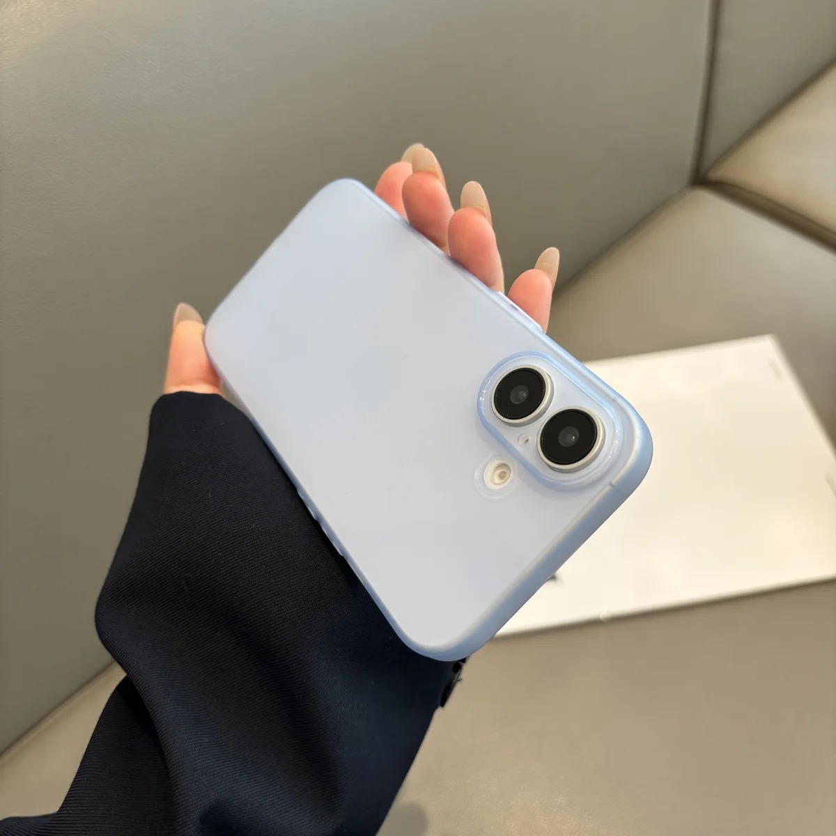 超薄磨砂裸机感适用苹果16手机壳iphone15promax磨砂TPU软壳14硅胶防指纹13简约纯色12散热11全包镜头plus男